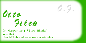 otto filep business card